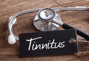 tinnitus on chalk board and stethescope